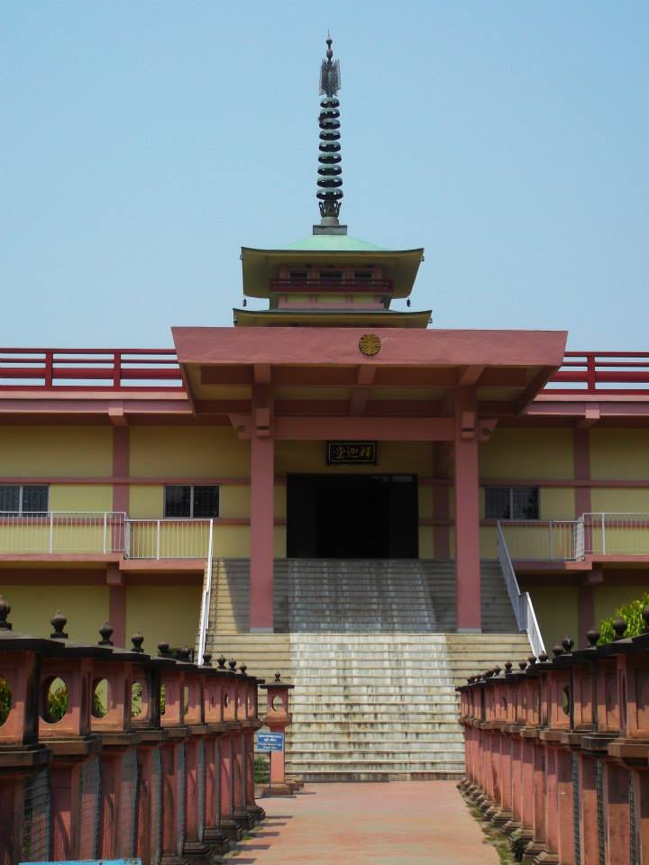 Daijokyo Buddhist Temple Bodhgaya exterior