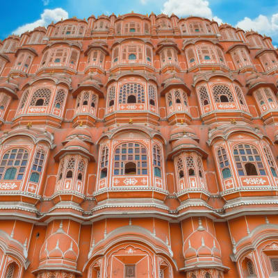At Hawa Mahal of Jaipur